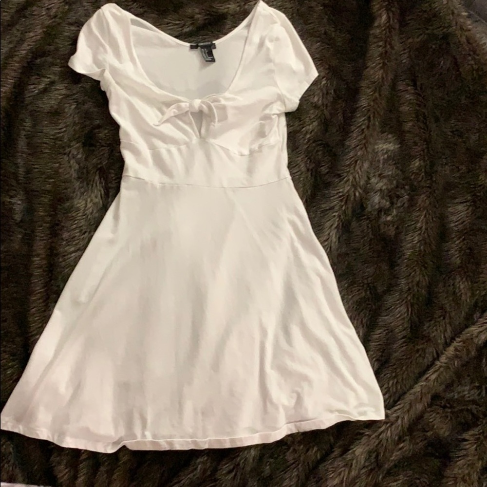 White tie in the front dress